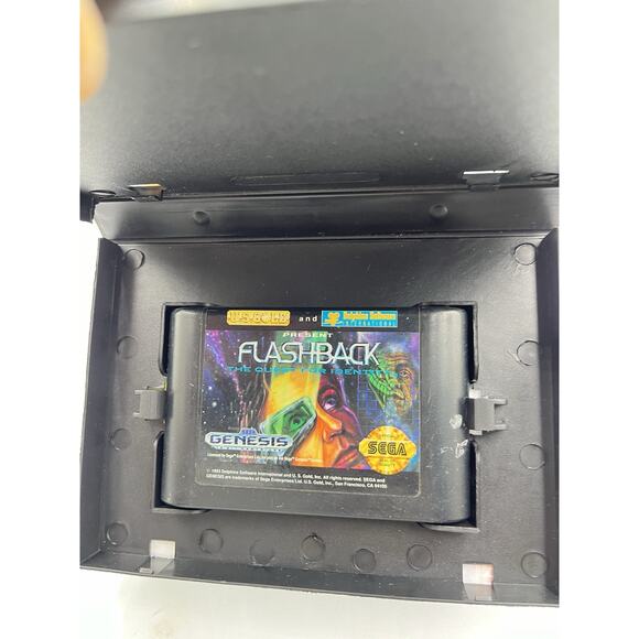 Flashback: The Quest for Identity (Sega Genesis, 1993) Box + Hang Tag & Works - Picture 4 of 8